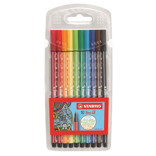 Stabilo Pen 68, Satz mit 10 Farben