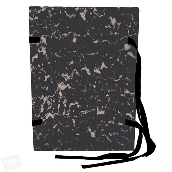 HITOFFICE A4 marmorierte Aktenordner, schwarz, 25 Stück