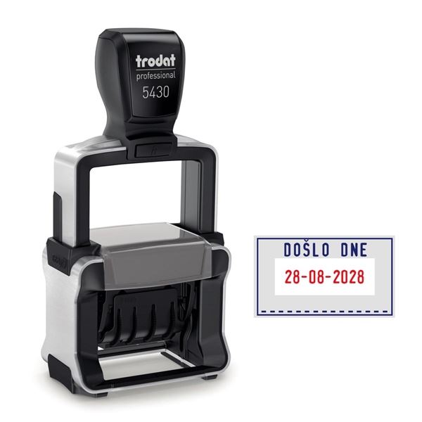 Trodat 5430 Datumsschild mit Text Es geschah am