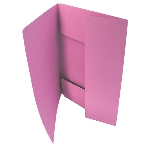 Papiermappen mit Klappen Hit Office A4 rosa, 50 Stück