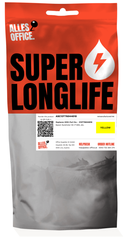 Superlonglife Epson C13T76044010 / T7604 Tinte gelb
