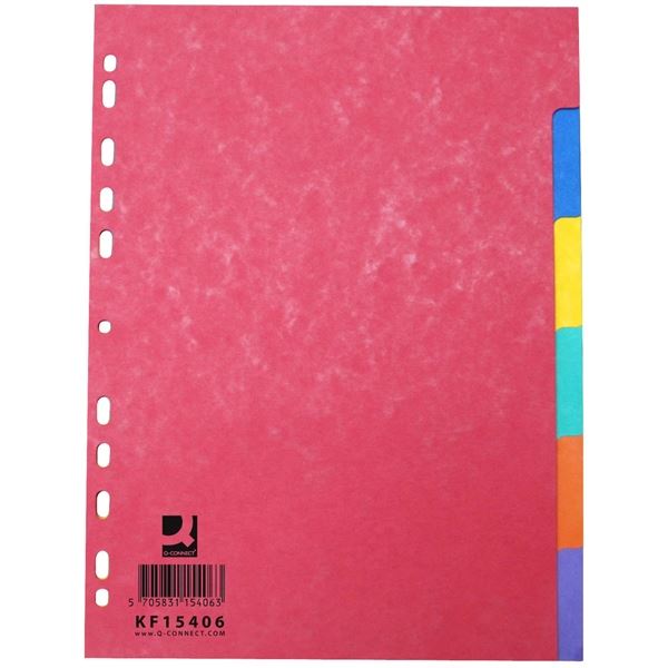 Papiertrennblätter Q-Connect-A4,glänzend,bar.,6 Blatt