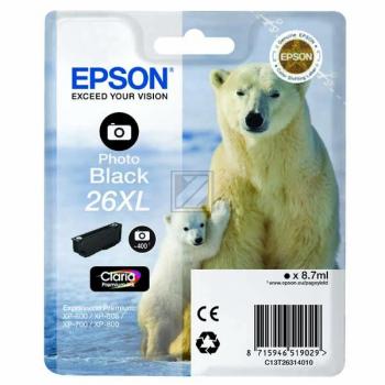 Original Epson C13T26314012 / 26XL Tinte schwarz foto