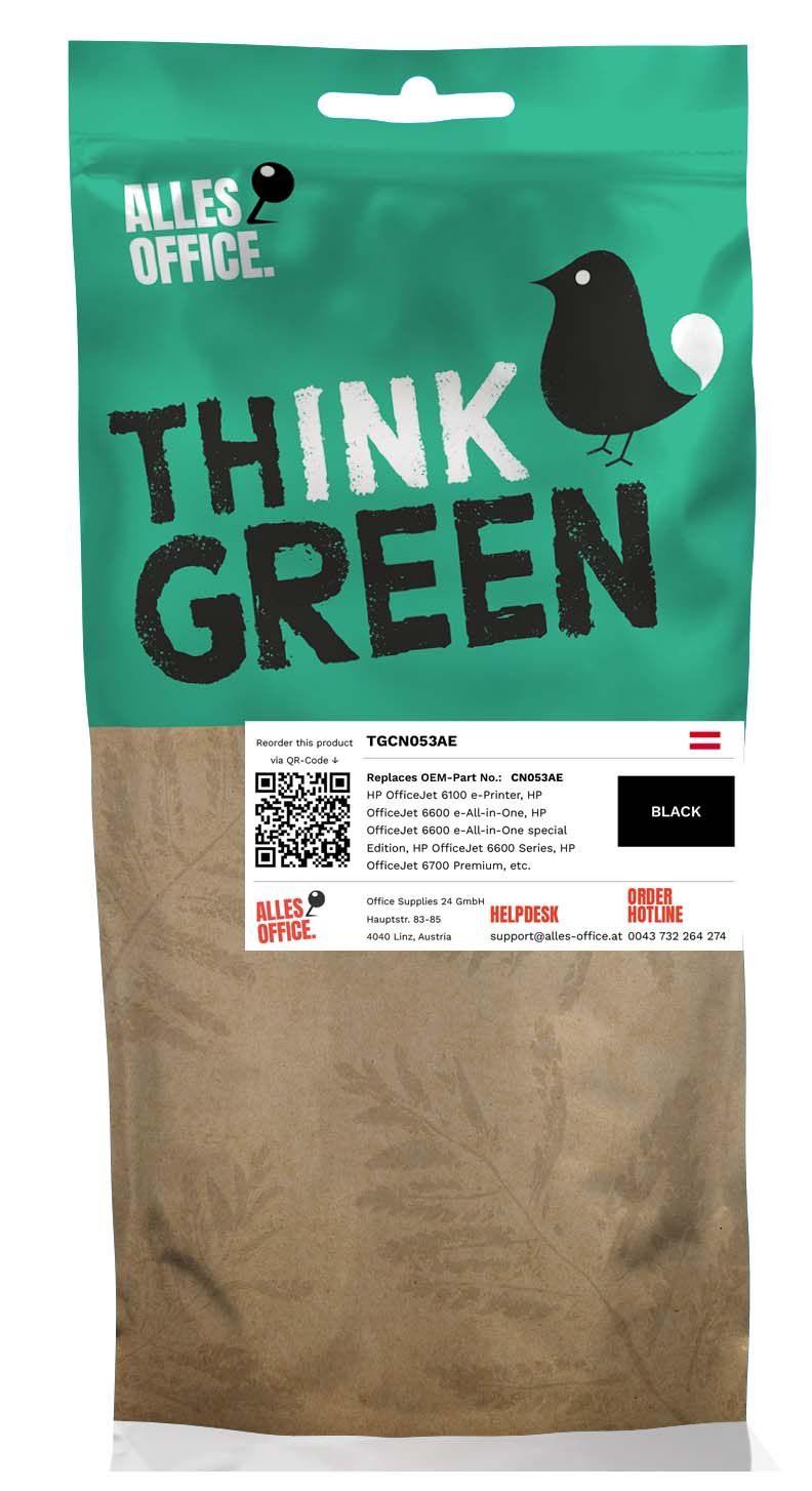 ThinkGreen HP CN053AE / 932XL Tinte schwarz