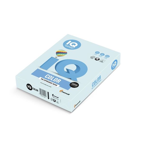 Farbpapier IQ A4-BL29, hellblau, 80g/m2, 500 Blatt