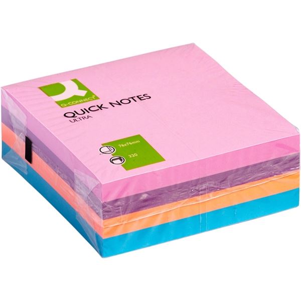 Dice Connect selbstklebend, 76 x 76 mm, ultra color, 4 Farben, 320 Karten