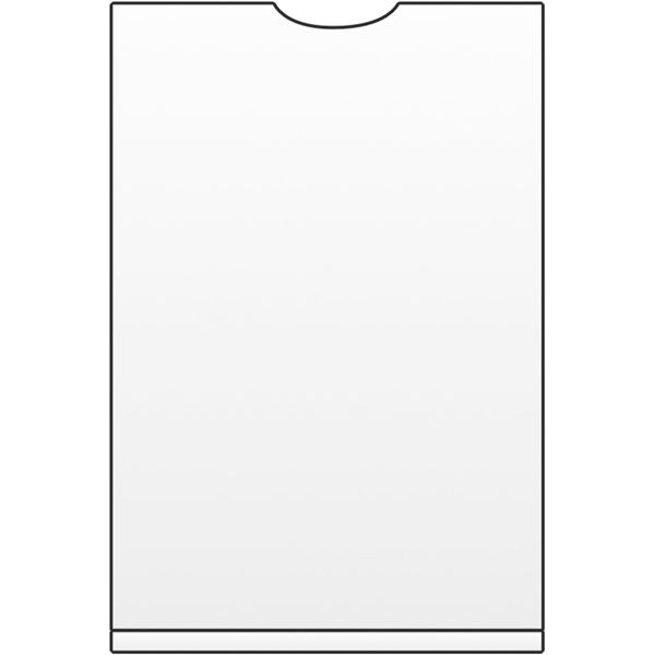 Selbstklebende Bindetasche, Rückseite, 10,2 x 5,5 cm, 10 Stück