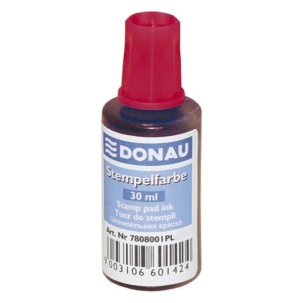 Stempelfarbe Donau, 30 ml, rot