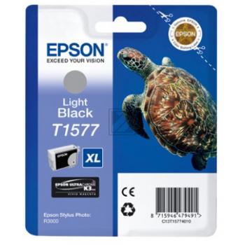 Original Epson C13T15774010 / T1577 Tinte schwarz hell
