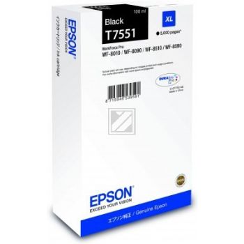 Original Epson C13T75514N / T7551 Tinte schwarz