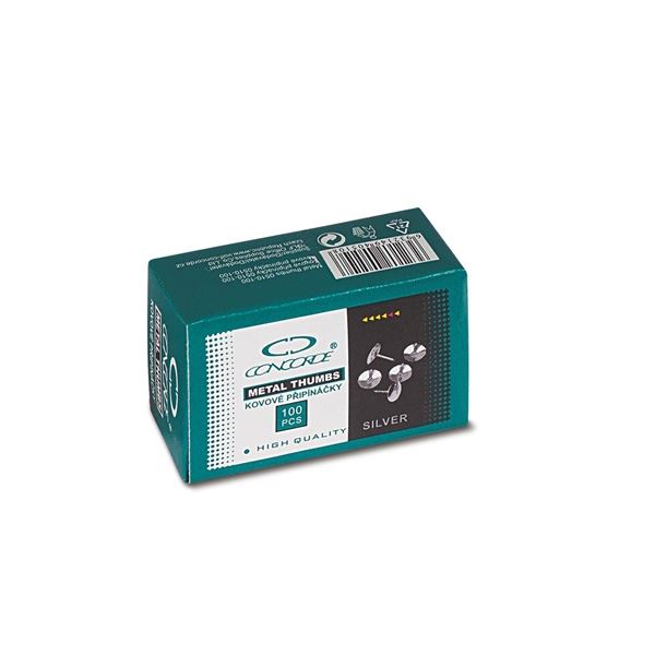 Reißzwecken CONCORDE Metall, 100 Stück, klein