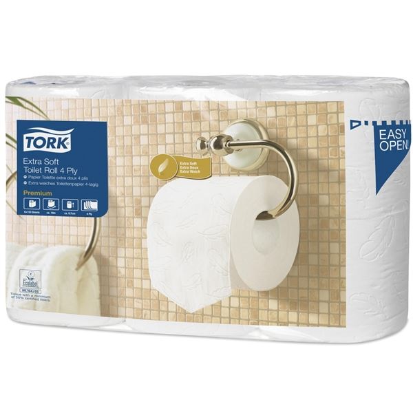 Tork Premium Toilettenpapier - T4, 4-lagig, 6 Stück
