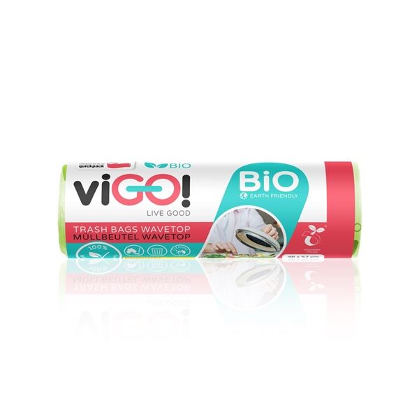 Müllsäcke viGO - Bio, grün, 35 l, 10 Stück