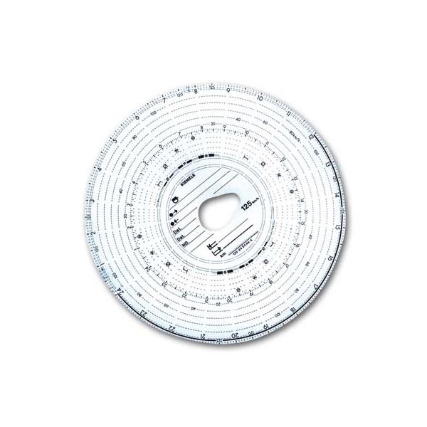 Fahrtenschreiberscheiben bis zu 125 km/h