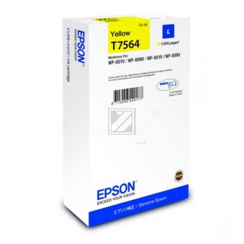 Original Epson C13T756440 / T7564 Tinte gelb