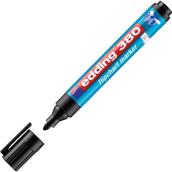 Flipchartmarker schwarz EDDING 380-001