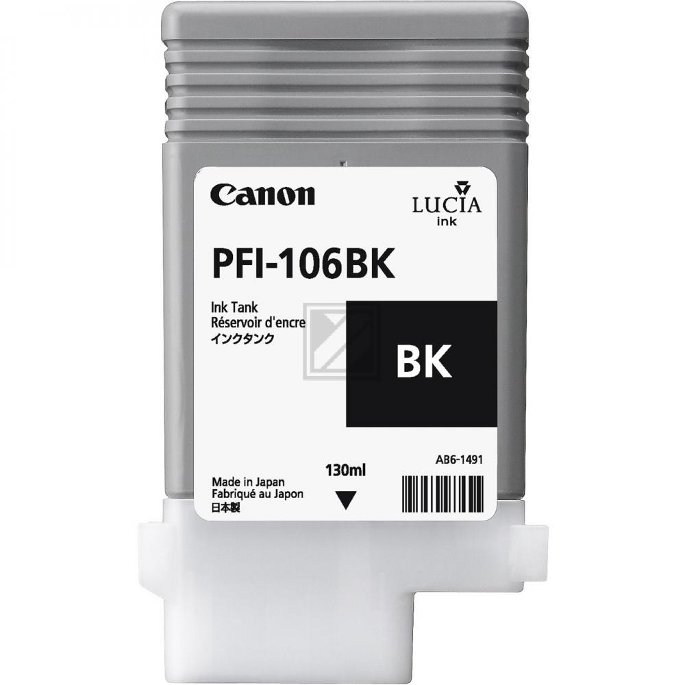 Original Canon 6621B001 / PFI-106BK Tinte schwarz