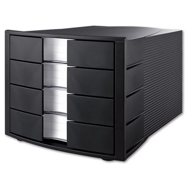 Schubladenbox HAN, 4 Schubladen, schwarz