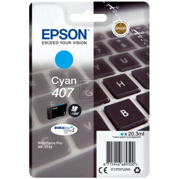 Original Epson C13T07U240 Tinte cyan