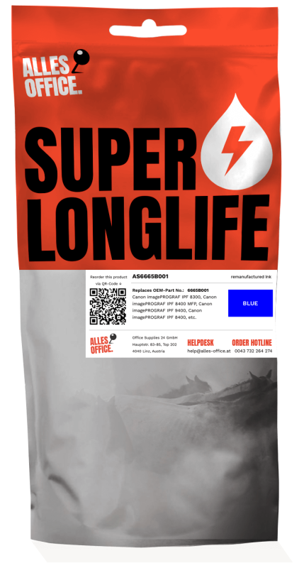 Superlonglife Canon 6665B001 / PFI-306B Tinte blau