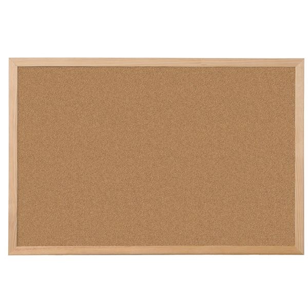 Q-Connect Korkplatte 90x60 cm, Holzrahmen