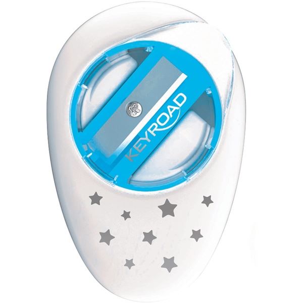 KEYROAD Cappy Gummibleistiftanspitzer, 2in1, blau