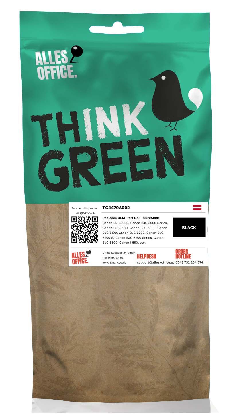 ThinkGreen Canon 4479A002 / BCI-3EBK Tinte schwarz