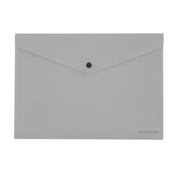 Umschlag mit Aufdruck Pastelini - A4, grau, 1 Stück