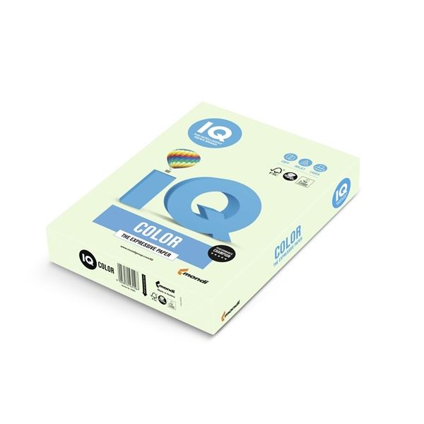 Farbpapier IQ A4-GN27, hellgrün, 80g/m2, 500 Blatt