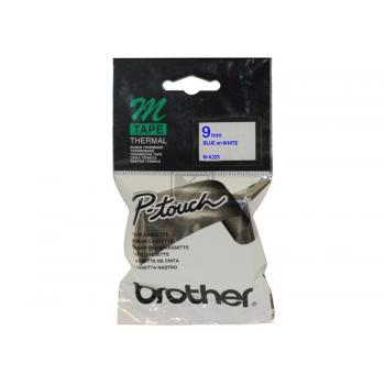 Brother M-K223 9mm Blue on White Tape