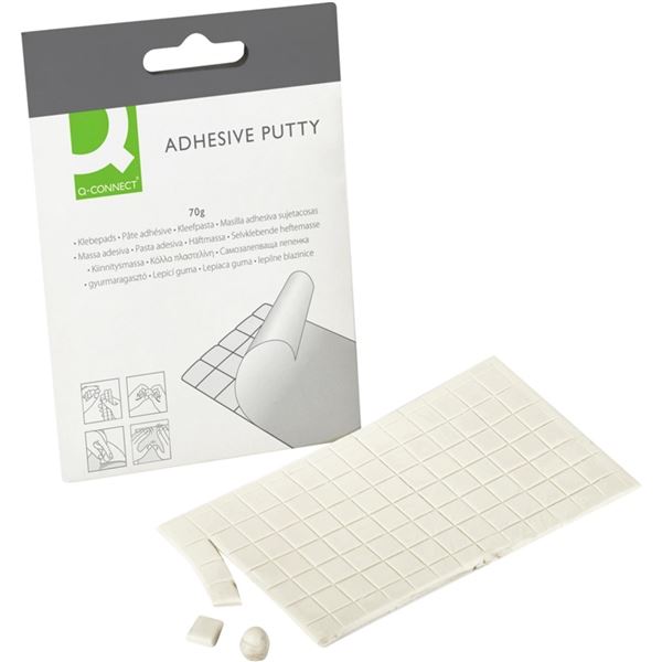 Q-Connect Haftgummi, weiß, 98 Stück