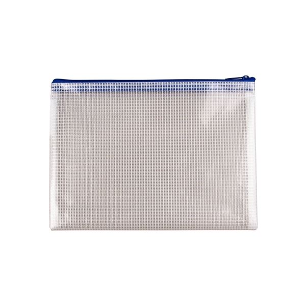 Q-Connect A5 Umschlag mit Reißverschluss, blau