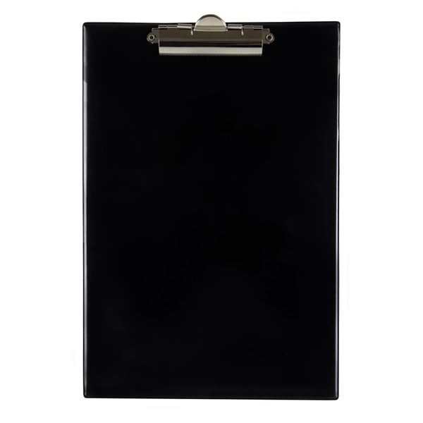 Schreibblock mit Clip A4, 25 Blatt, schwarz