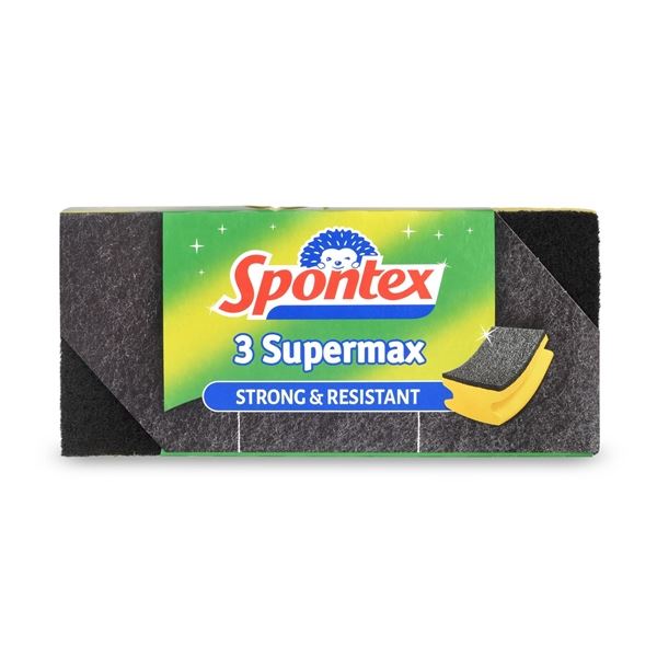 Geformter Spülschwamm, gelb, 3 Stück