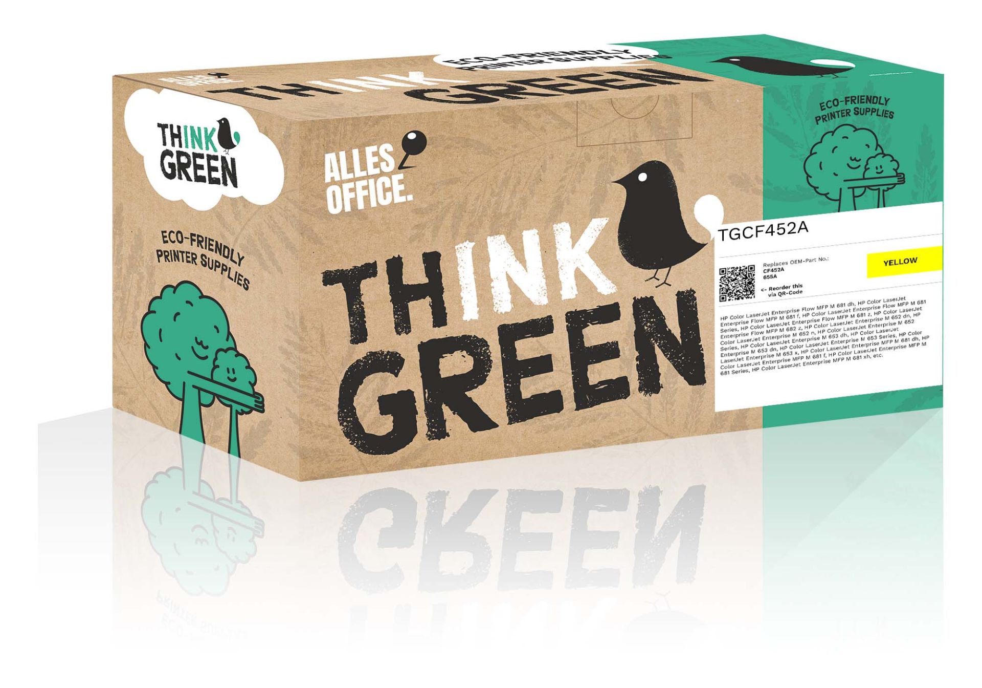 ThinkGreen HP CF452A / 655A Toner gelb