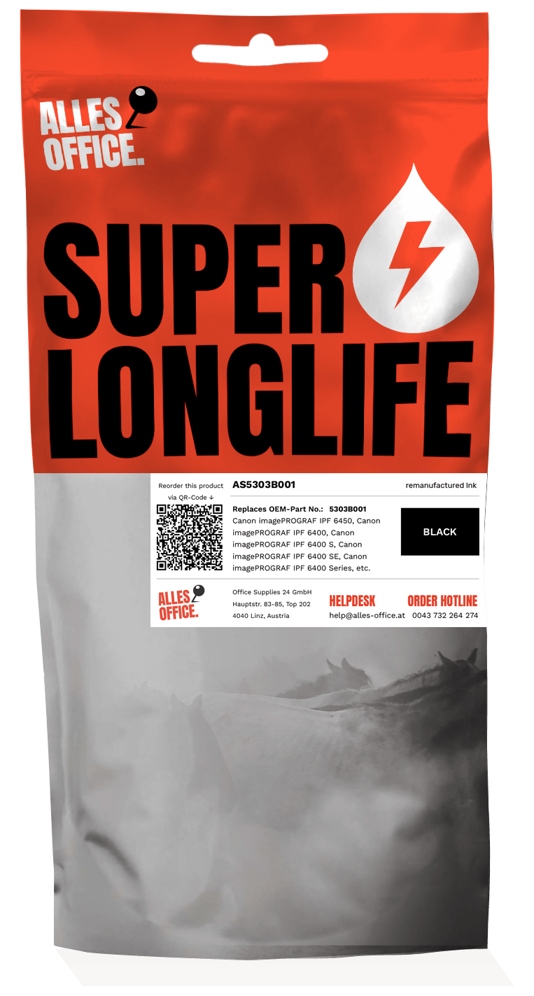 Superlonglife Canon 5303B001 / PFI-206BK Tinte schwarz