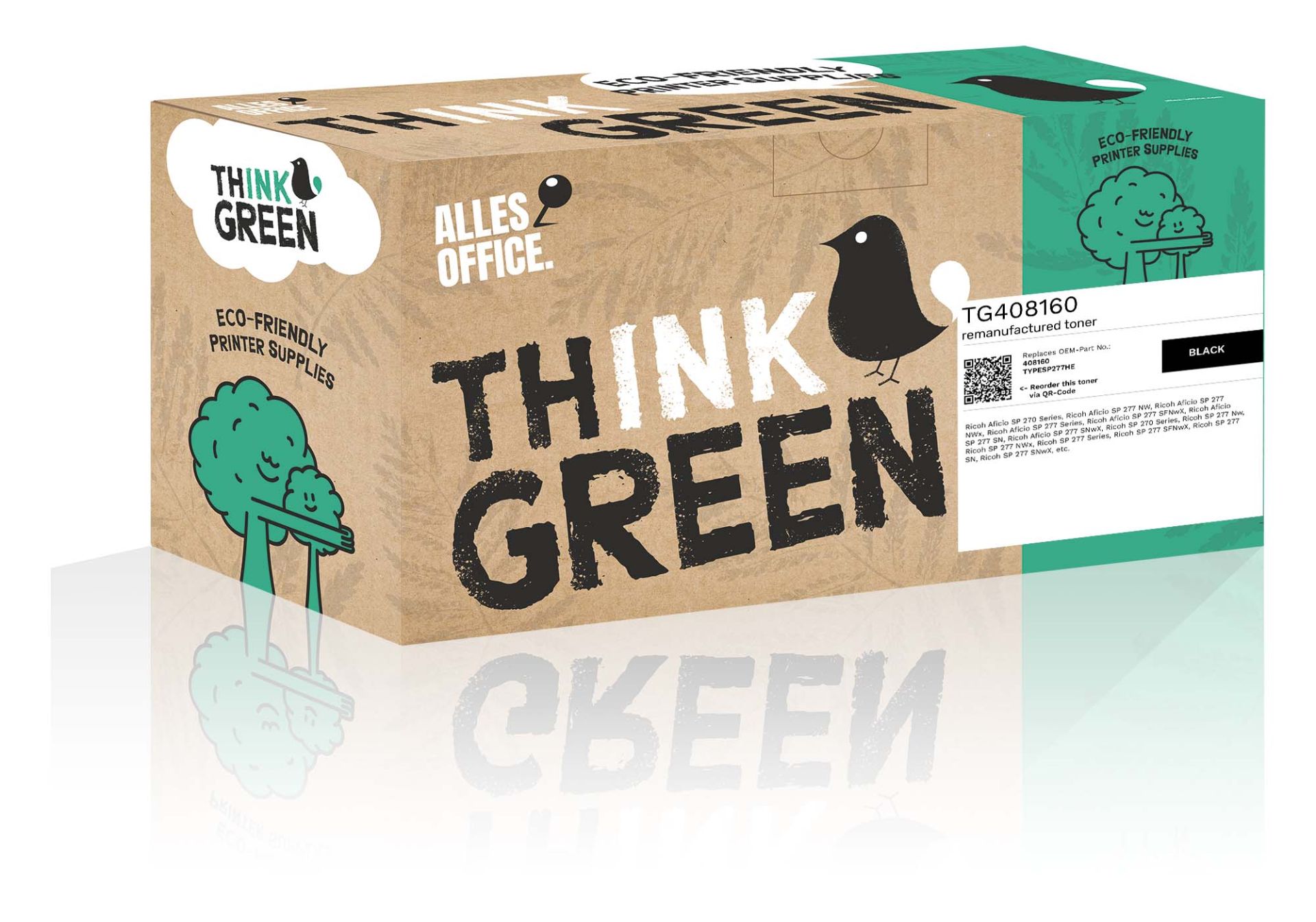 ThinkGreen Ricoh 408160 / TYPESP277HE Toner schwarz