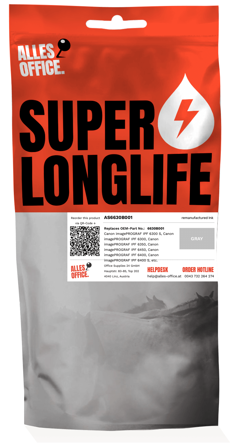 Superlonglife Canon 6630B001 / PFI-106GY Tinte grau