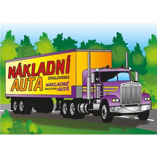 Ausmalbild A5, Lastwagen