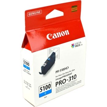 Original Canon 6953C001 / PFI-5100C Tinte cyan