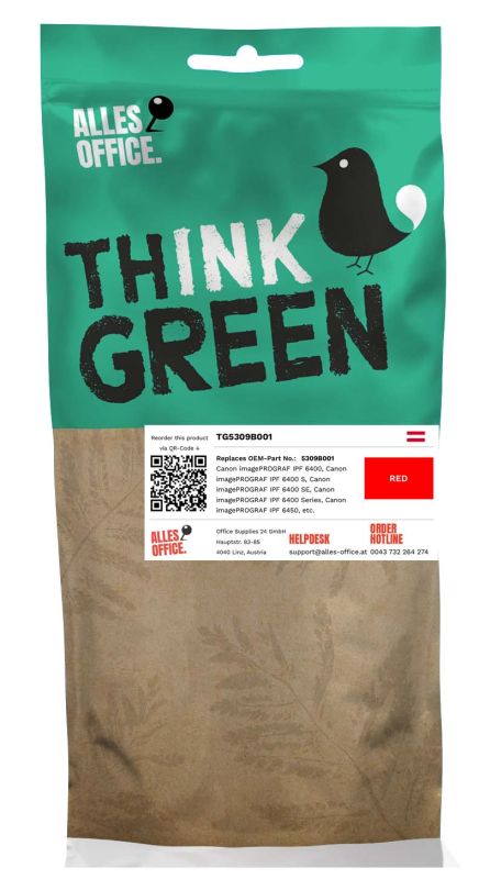 ThinkGreen Canon 5309B001 / PFI-206R Tinte rot