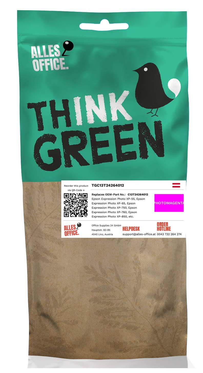 ThinkGreen Epson C13T24264012 / 24 Tinte magenta foto