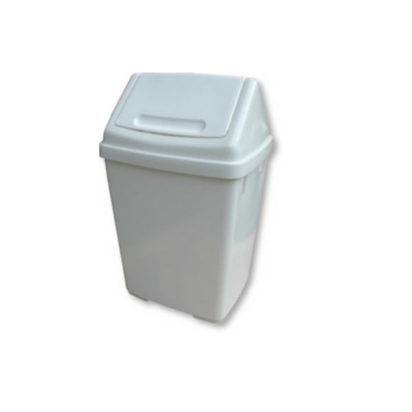 Abfalleimer 15 L, weiß