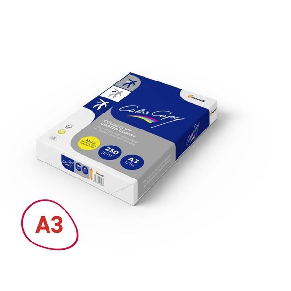 Spez. Papier Farbkopie gestrichen-A3,250g/m2,glänzend,125 Stück