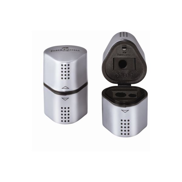 Dosenspitzer 3-fach silber FABER CASTELL 183800 Grip 2001